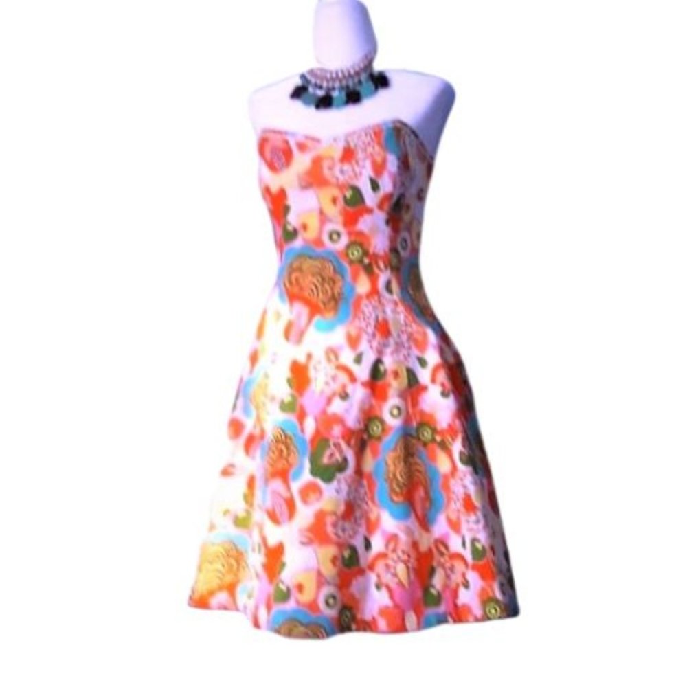 Anthropologie SHOSHANNA swing dress, so flattering - Picture 2 of 8